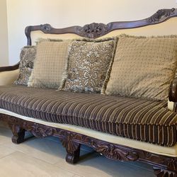 Solid Wood, Victorian Sofa 