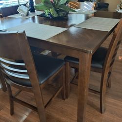 Expresso 5 pieces Counter Height Dining Table 