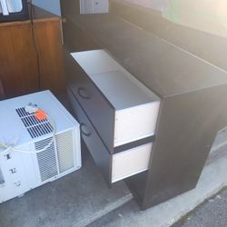 Black Dresser With 6 drawers 