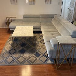Grey Sectional Sofa With Storage 