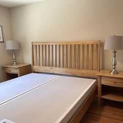 A Grand Bed for Grand Dreams! Solid wood King bed frame with headboard & footboard. Pls see details