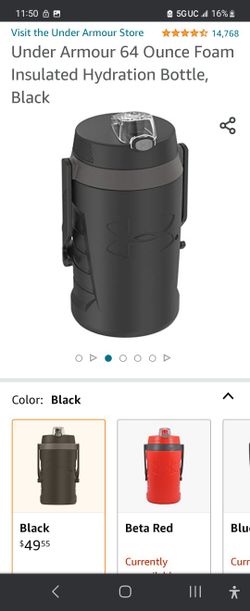 Under Armour 64 Oz Foam Insulated Water Bottle With Fence Hooks And Push  Closed Button for Sale in Los Angeles, CA - OfferUp