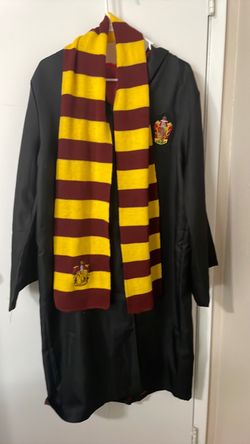 Harry Potter Gryffindor Hooded Robe Costume Hogwarts Wizard Cloak Cosplay
