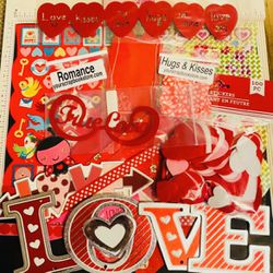 Valentines Day/ Love Scrapbooking & Card Making Lot