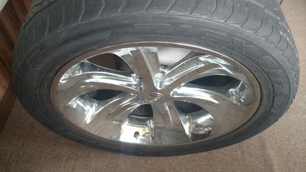 Name brand 6 lug foose rim n tire.....