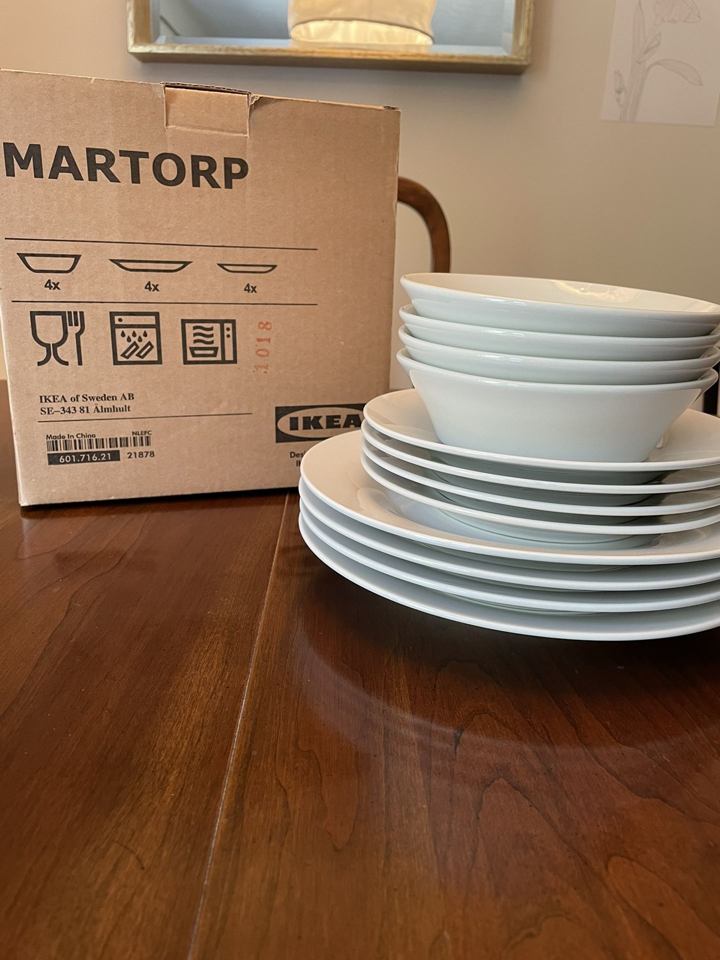 White IKEA Dishes