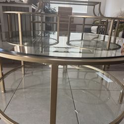 Gold 4  piece table set