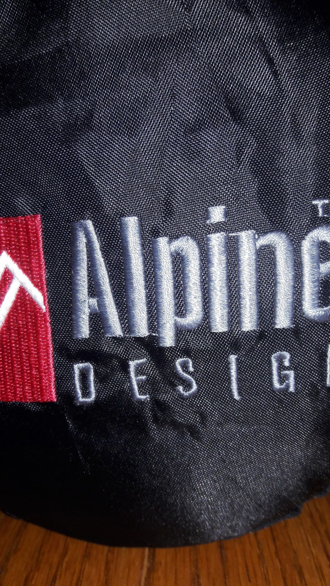 Alpine Design Burnt Orange, Black, & Grey Mummy Style Sleeping Bag