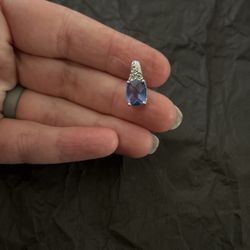 Amethyst Silver Pendent