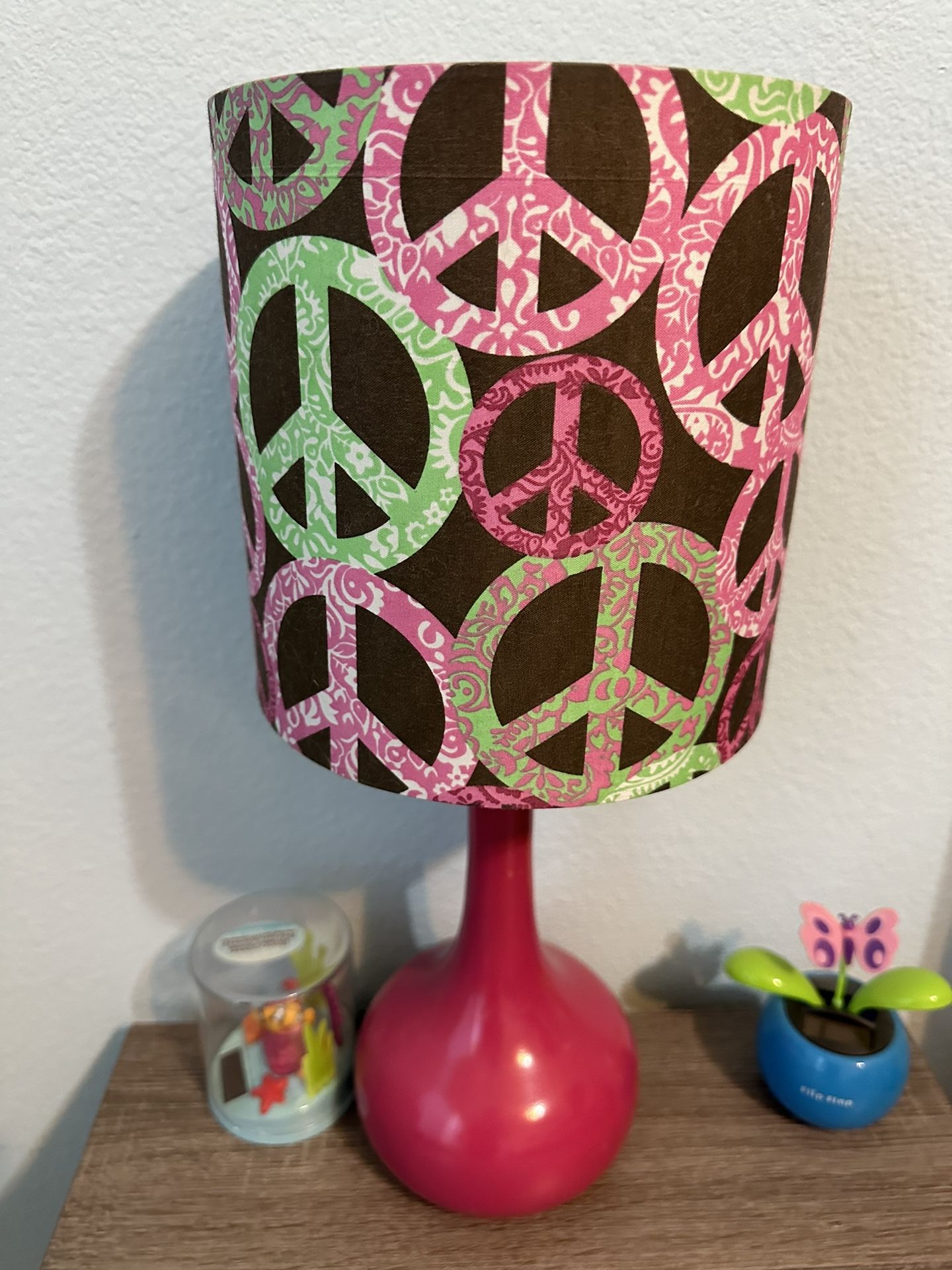 Lamp With Peace Sign Lamp Shade
