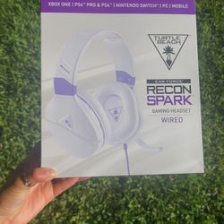 New! Turtle Beach Wired Headset Purple & White