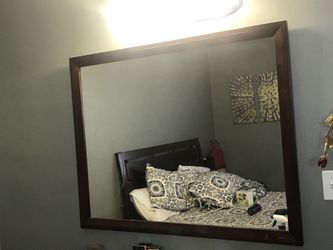 Wooden mirror