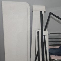 White full size bed