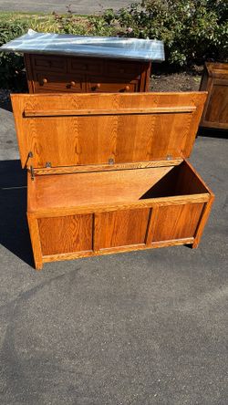 Oak chest