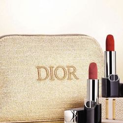 Dior Lipstick Gift Set With Pouch New Authentic, Retail Price $250 Regalos Mujer