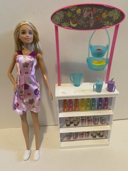 Barbie Smoothie Stand with Doll