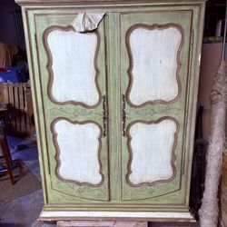 Vintage Hutch And Headboard 