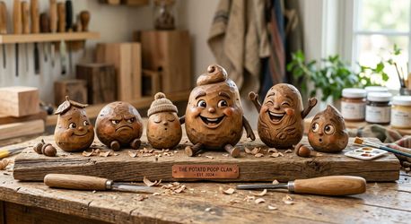 Materials & Tools Needed
​Wood: Basswood blocks or small hardwood logs (oak, birch, or mesquite). Basswood is easiest to carve; logs provide natural b