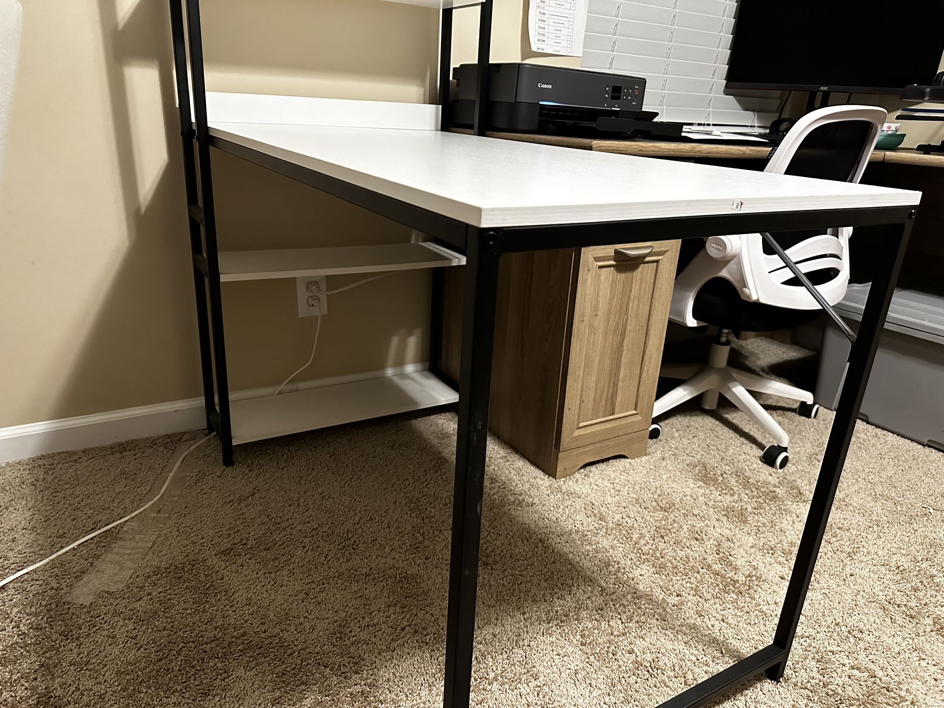 White Office Desk