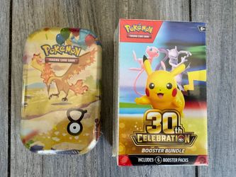 Pokemon 30th Celebration Booster Bundle and Mini Tin - Moltres - Brand new and Sealed