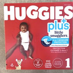 Huggies Little Snugglers Size 1/192 Diapers 