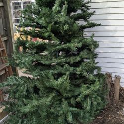 7 Ft. Tall Artificial Christmas Tree With Stand. Just Add Lights And Decorations. 1900 Blk Sylvania