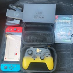 Nintendo Switch With Accessories 