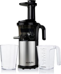 Cold Press Juicer; Slow Masticating Juicer Machine for Vegetables and Fruit; 200W Powerful Slow Juicer, High Extraction Rate, Easy to Clean 