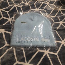 Brand New Supreme Lacoste Beanie Baby Blue 