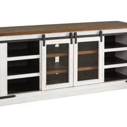 Wystfield White/Brown 70" TV Stand

