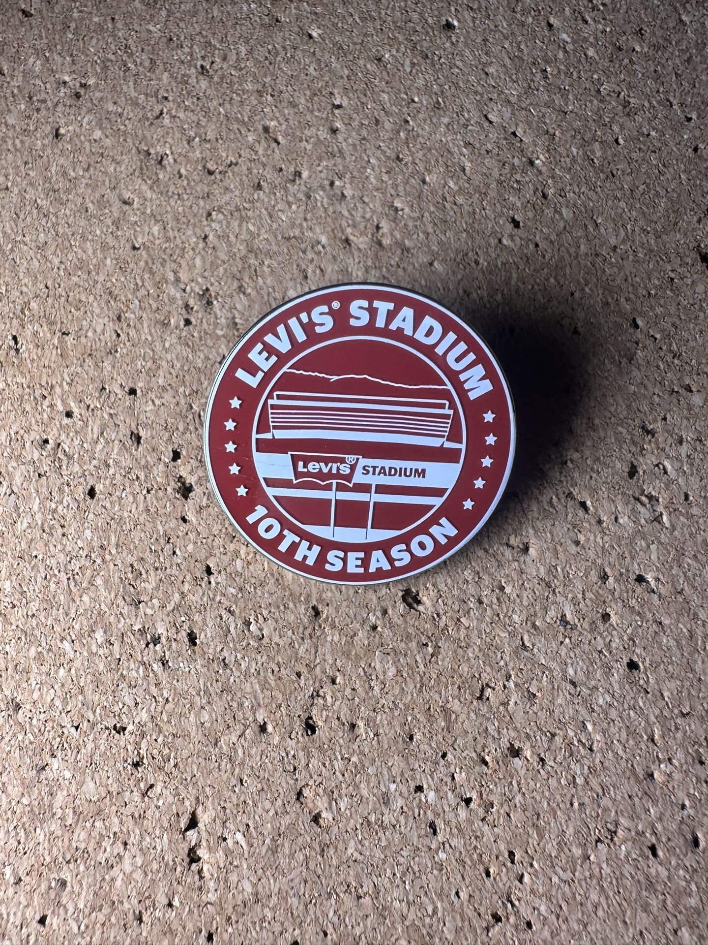 NFL San Francisco 49ers 10th Season Levi’s Stadium Official Pin