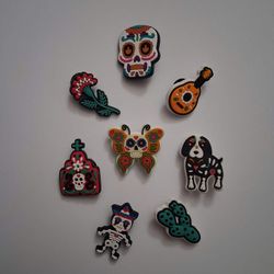 Day of the Dead Croc Charms 