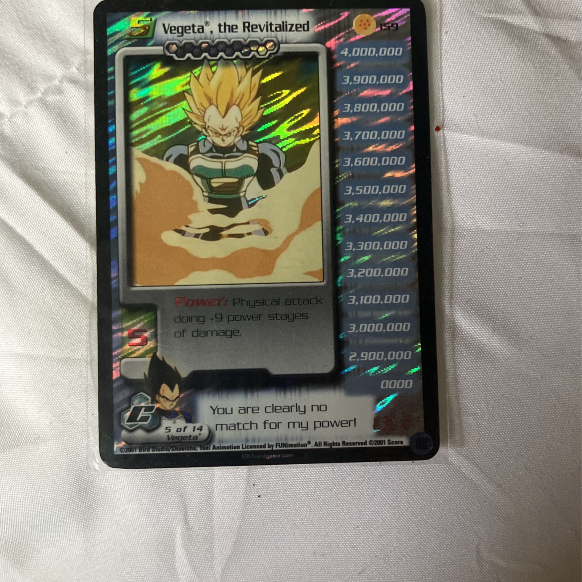 Mint Condition VEGETA The Revitalized 159