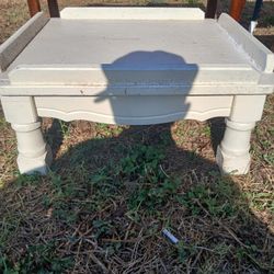 vintage statuary bench
