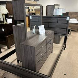 Akerson Gray Panel Bedroom Set