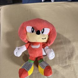 Sonic The Hedgehog Knuckles Plush 