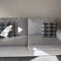 Ashley 3-Seater Sofa – Beige – Excellent Condition (89")