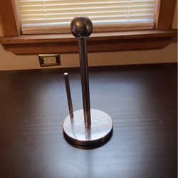 Silver Paper Towel Holder