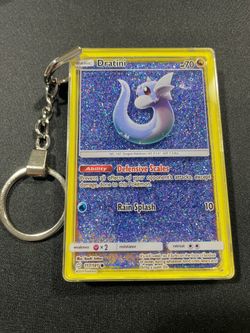 Pokemon Dratini Liquid Holo Keychain