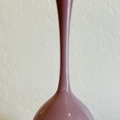 Vintage mid century modern lilac Cased Glass Vase Sweden
