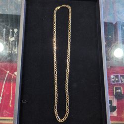 19.91 g 14 karat 24-in Figaro chain for sale at melt