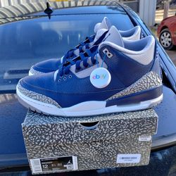 $200  Local pickup size 12  only.  Air Jordan 3  Georgetown Size 12  With Original Box.. No Trades Worn  3 Times  Price Is Firm 