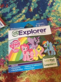 Leap Frog Explorer My Little Pony ages 5-8 Learning/Game Pack