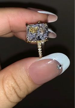 Sterling silver Moissanite stone