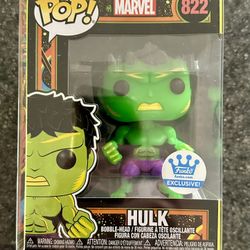 Funko POP! MARVEL: Shop Exclusive ☆Blacklight HULK☆ #822 AUTHENTIC Incredible
