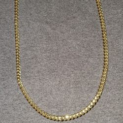 24" Cuban 18k Gold Plated Necklace 