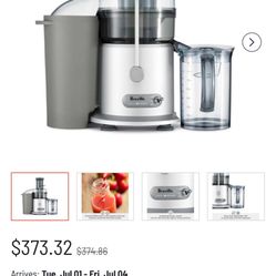BREVILLE  THE JUICER FOUNTAIN. GREAT JUICER WORKS REALLY GOOD  MOVING  PUT AND NEED TO DOWNSIZE ON EVERYTHING 