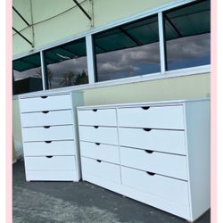 Dresser set / Five and Eight drawers dresser