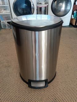 IKEA Stainless Steel Kitchen Trash Can
