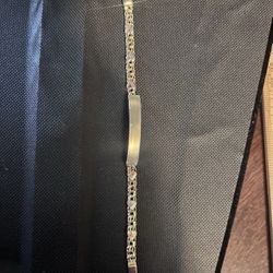 10k 2 Tone 4.8 Grams Baby Bracelet With Hearts  FIRM PRICE!